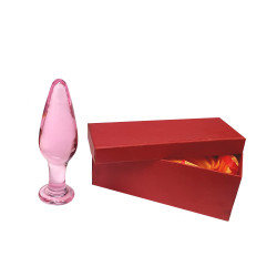 Buttplug Glas Pink