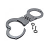 Handcuffs Hinged Police Double Lock Professional Grade Metal