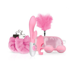 Love Pink Gift Set Dildo Handcuffs Klitorisvibrator mm.