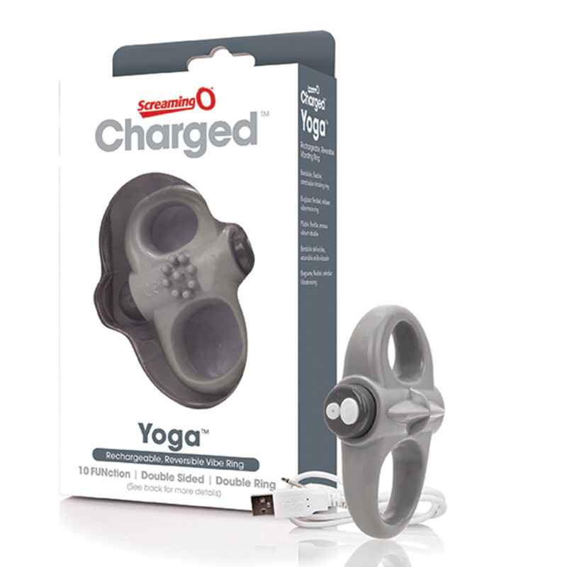 Charged Yoga Vibe Ring Grey The ScreamingO Rechargeable