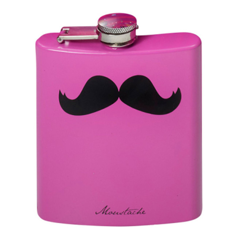 Mustache Party Flask Plunta Rosa Med Mustasch