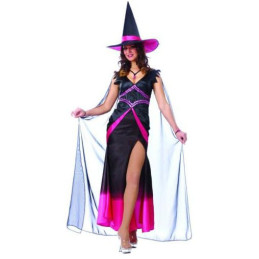 Pink Black Fabulous Witch Dress Maskerad Halloween