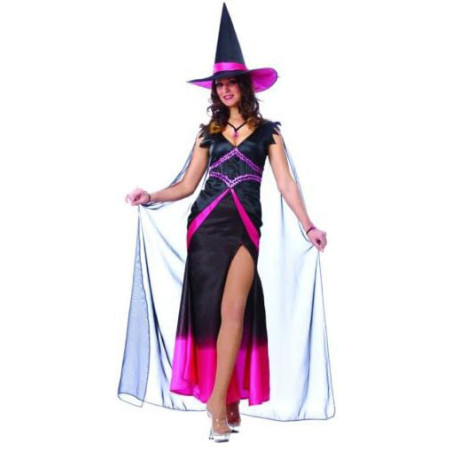 Pink Black Fabulous Witch Dress Maskerad Halloween