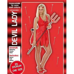 Devil Lady Dress Maskerad Halloween