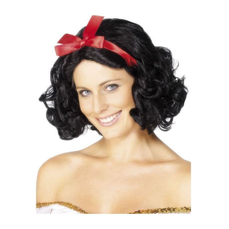 Fairytale Snowwhite Peruk Maskerad