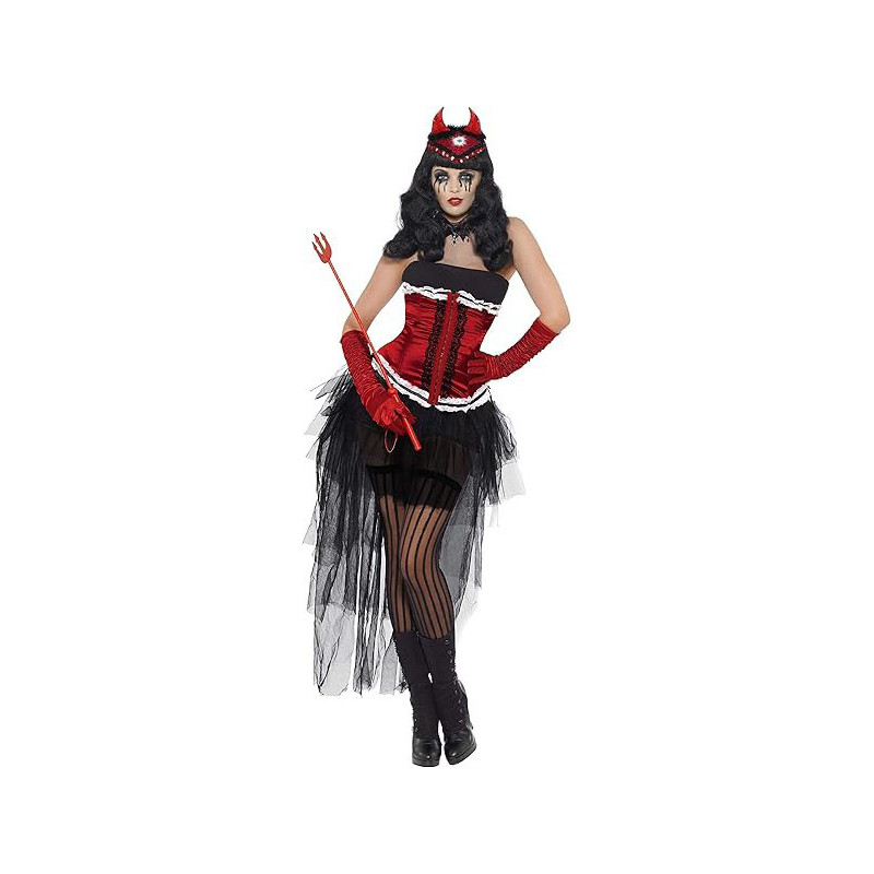 Diva Demonique De Vil Dress Maskerad Halloween