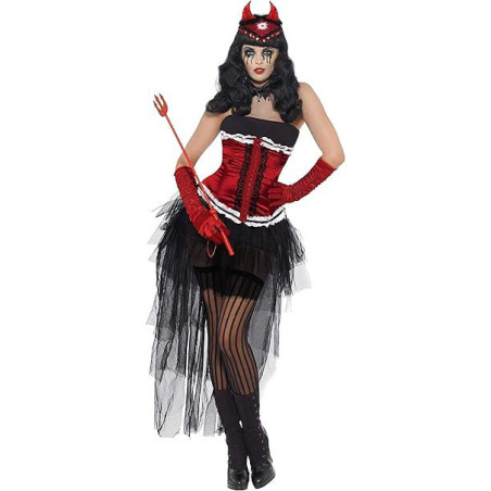 Diva Demonique De Vil Dress Maskerad Halloween