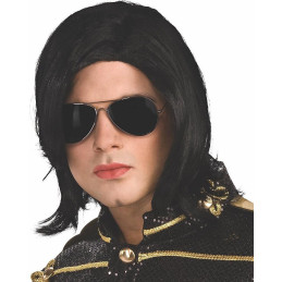 Michael Jackson peruk och glasögon