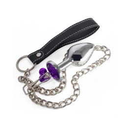 Buttplug Steel Crystal Bells Chain